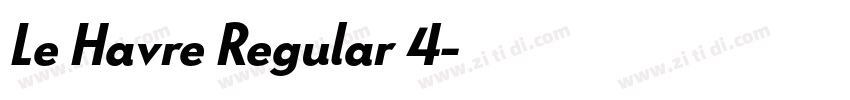 Le Havre Regular 4字体转换